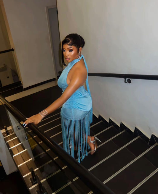 The Alf Boutique - Blue Short Dress