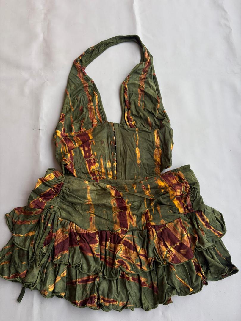 The Alf Boutique - Open Cut Top with Mini Dress Set