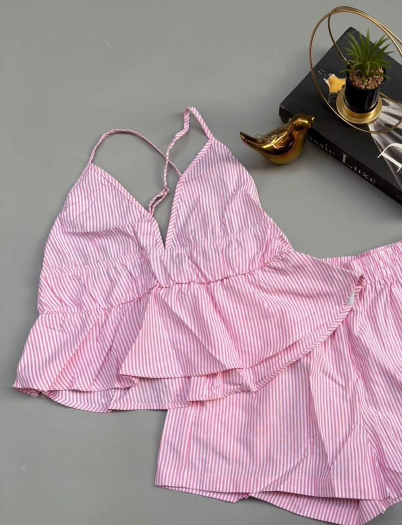 The Alf Boutique - Open Cut Top with Shorts Set