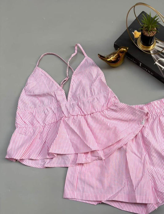 The Alf Boutique - Open Cut Top with Shorts Set