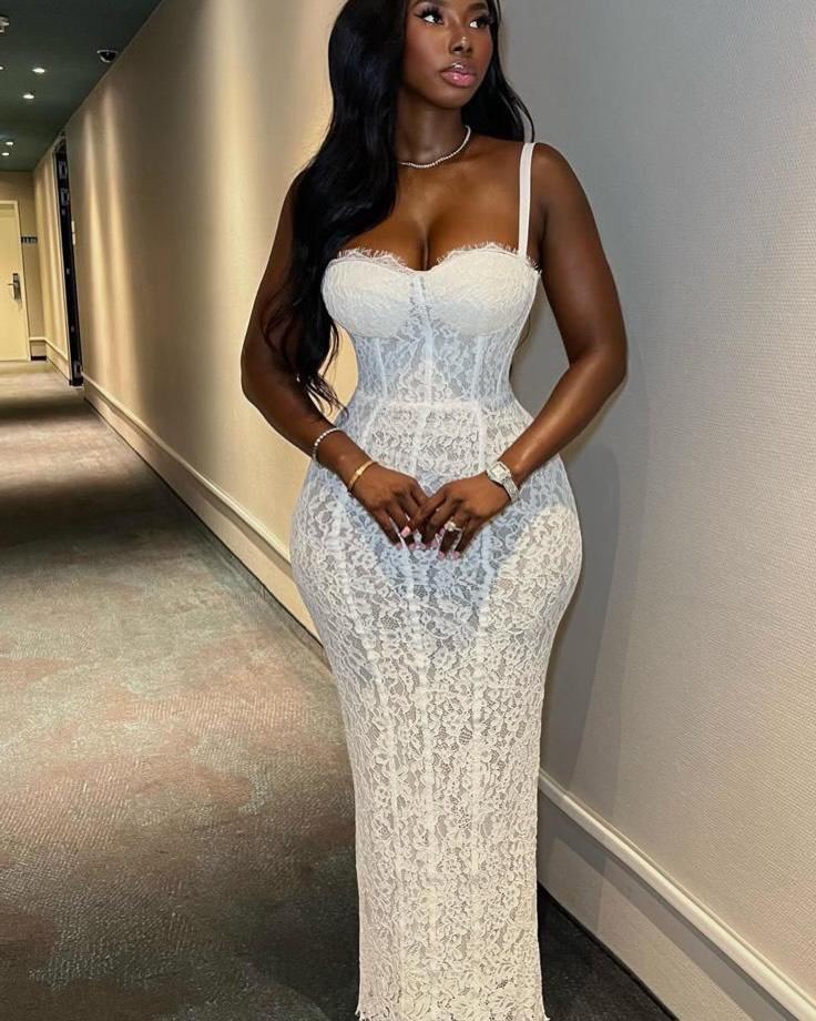 The Alf Boutique - Long Laced Corset Dress