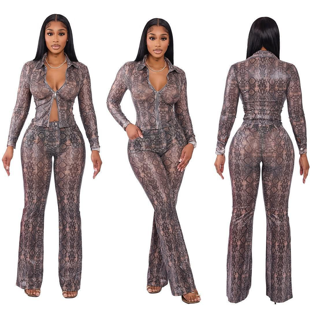 The Alf Boutique - Snake Skin Two Piece