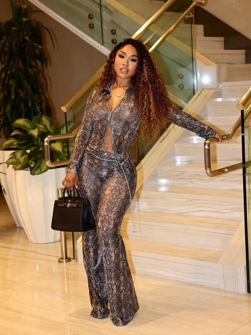 The Alf Boutique - Snake Skin Two Piece