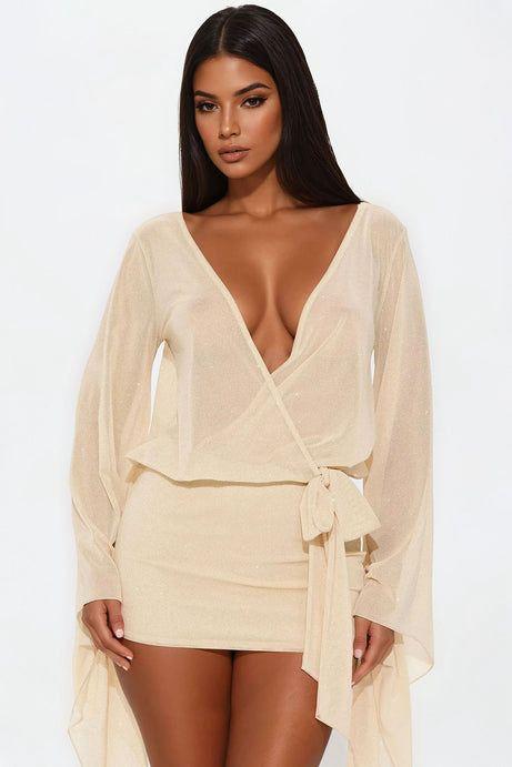 The Alf Boutique - Open Cut Mini Dress