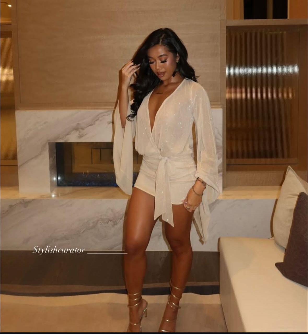 The Alf Boutique - Open Cut Mini Dress