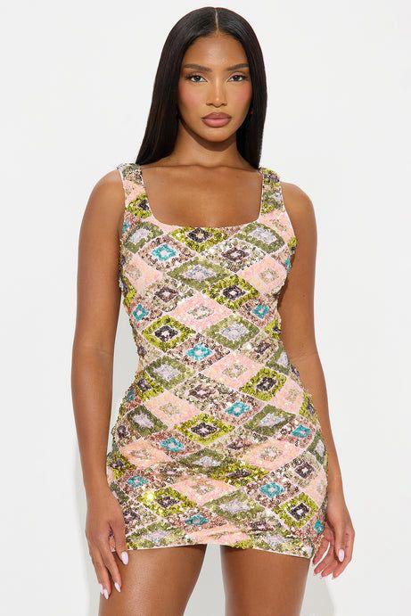 The Alf Boutique - Multi Coloured Short Dress